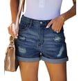 thumbnail image 1 of Pantalones cortos vaqueros onlypuff Deep Blue para mujer, talla grande XXL, 1 of 4