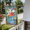 thumbnail image 5 of Floral Garden Flag 12x18 Double Sided, Burlap Small Vertical Vase Flower Garden Yard Flags for Outside Outdoor House Decoration, 5 of 6