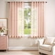 thumbnail image 2 of Cortinas transparentes Jinchan Belrose, diseño floral rosa, 160 x 160 cm, 2 paneles, 2 of 8