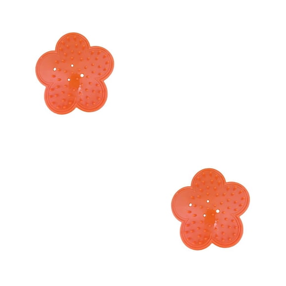 Matsuzay Thorn Stripper Garden Supplies Removedor de hojas Goma exquisita de larga duración Ahorro de espacio Tallo Eliminación de rebabas Naranja 2piezas