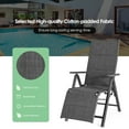 thumbnail image 4 of Costway Chaise Pliante Inclinable Chaise Rembourrée Cadre Aluminium Réglable, 4 of 10