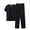 Black, variant on 2 Piece Pajama Sets for Women with Bras Summer Casual V Neck Short Sleeve Top and Long Pant Sets Lounge Pj Sets