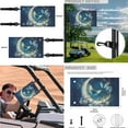 thumbnail image 5 of Jeiento Butterfly Moon Golf Cart Seat Covers 4 Pack with Golf Cart Steering Wheel Cover and 2PCS Golf Cart Flags 2 Seat Golf Cart Cushion Cover Steering Wheel Cover Protector Mini Flags, 5 of 5