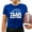 Dark Blue, variant on TSADFHJI Peplum Tops for Women Plus Womens Casual Sport Football Printed Short Sleeve O Neck T Shirt Top L Navy