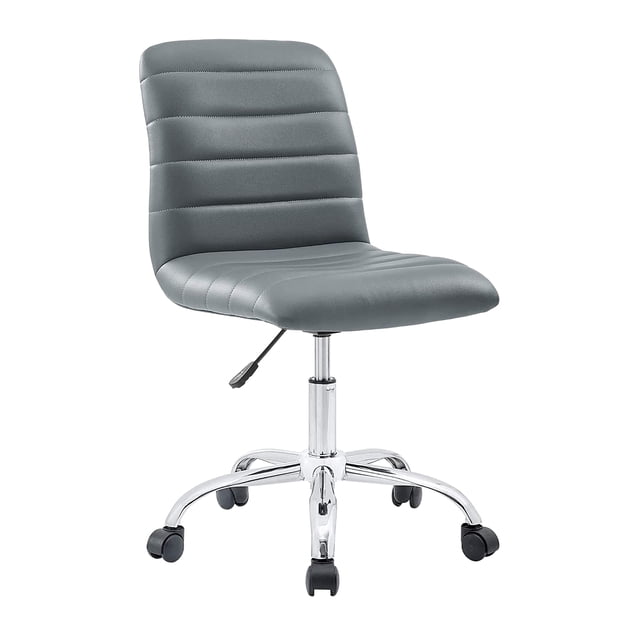 Silla de oficina Modway Ripple acanalada giratoria gris
