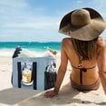 thumbnail image 6 of Large Hand-Held Storage Bag Kitchen Reusable Grocery Bags， Travel Tote Bags， Waterproof Tote，Laundry Bag，Beach Bag， Pool Bag White Christmas Snowman, 6 of 8