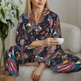 thumbnail image 6 of Rocae United States Of America for Pajamas for Women Set Lounge Sets Women's Long-Sleeved Pj Set -, 6 of 7