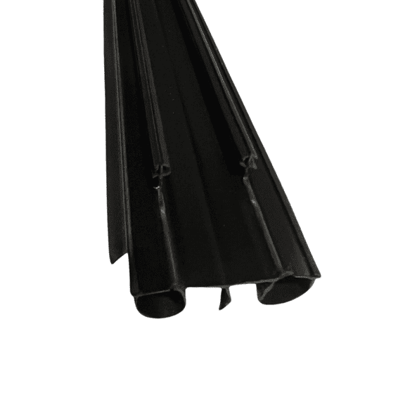 KC Hardware 36 Inch 7/8" x 36 Inch Vinyl Dark Brown Door Bottom Sweep with Notched Kerfs