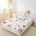 thumbnail image 4 of Castle Fairy Children Boys Girls Cute Rainbow Bed Sheets,Spring Garden Flowers King Sheets, 4 of 7