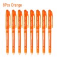 thumbnail image 1 of Erasable Gel Pen 0.7mm 0.5mm Bullet Tip Blue Black Red Color Ink Refill Rods Writing Drawing Painting Washable Handle 8pcs orange 0.5mm, 1 of 6