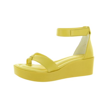 

Franco Sarto Womens Chani Leather Ankle Strap Wedge Sandals