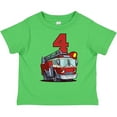 thumbnail image 3 of Inktastic 4th Birthday Fire Truck Boys or Girls Toddler T-Shirt, 3 of 5