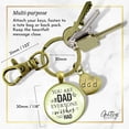 thumbnail image 5 of Father Gutsy Goodness Bronze Metal Keychain You Are The Dad Adult Male Gift Daughter Son, 5 of 8