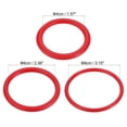 thumbnail image 2 of Uxcell 4cm 6mm 8cm Plastic Carnival Ringtoss Rings Game Hoop, Red 18 Pack, 2 of 5