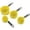 Lemon, variant on Reston Lloyd 4pc Measuring Cups for Dry & Liquid Ingredients, Food Grade Plastic with Stainless Steel Handles, Set of 2, Indigo
