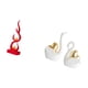 thumbnail image 5 of Escultura De Cisne De Llama De Resina Moderna, Adorno De Mesa Abstracto Con Fuego Para Patio, Oficina, Estantería, Entrada, Regalo Para Pareja, 5 of 8