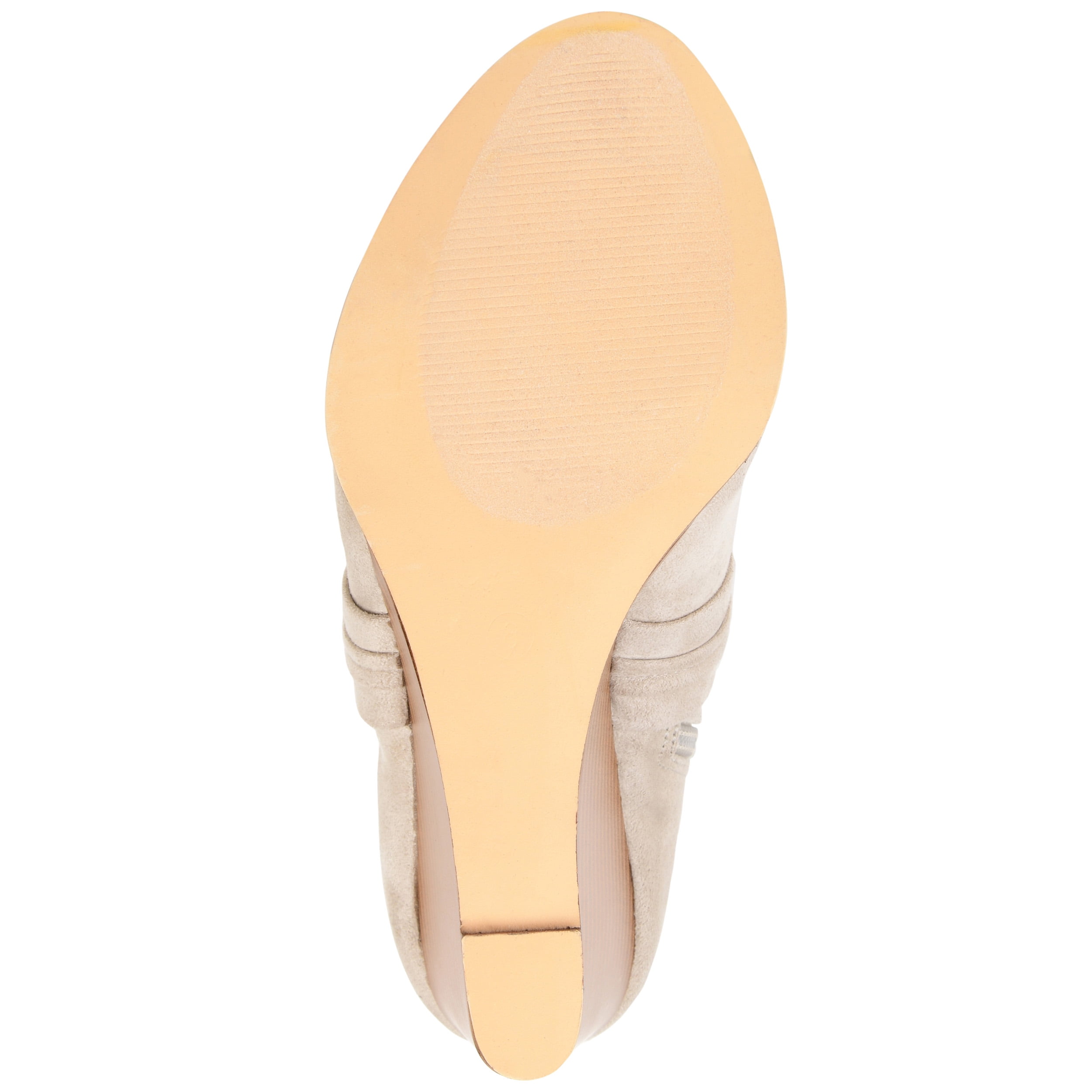 Journee Womens Sabeena Inside Zip Open Toe Wedge Booties