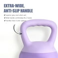 thumbnail image 4 of Soges Soft Kettlebells,Iron Sand Filled Weights Strength Training Kettlebells,Shock-Proof Weights and Wide-Grip Handle,Fitness Soft Kettlebells for Women Men,Home Gym Kettlebells,Purple,20LBS, 4 of 11