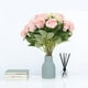 thumbnail image 5 of Bouquets of Roses Silk Flowers Home Decor Vases Flower Arrangements Ornaments Fake Flowers Wedding Flowers, Artificial Rose Bouquets, Silk Rose Arrangements, Home Decor Flowers, Table, 5 of 9