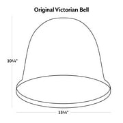 Tierra Garden Original Victorian Bell Plant Covers, 13.5 x 10.25, Plastic, with Air Vents, 3 Pack