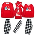 thumbnail image 2 of 2023 New Year Clothes Family Christmas Matching Outfits Cartoon Bear Print Soft Pajamas Set Parent-child Sleepwear Baby Romper, 2 of 4