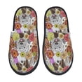 thumbnail image 1 of Fotbe Cute Dogs Puppy Pantuflas Peludas para Mujer con Estampado, Zapatillas de Peluche, Zapatos de Invierno para Casa, Uso Interior y Exterior-Medium, 1 of 8