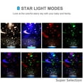thumbnail image 5 of 4-in-1 Starry Sky Projector Night Light, Rotating Galaxy Moon Lamp For Nursery Room, Baby Kids Bedroom Decor With Calming LED Stars, Ceiling & Wall Projection,black, 5 of 19