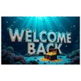 thumbnail image 2 of Illuminated Welcome Back Banner, Archway Themed Backdrop, Glittering Ball Elements, Party Decorations, Event Entrance Background, Photography Props, Celebration Decor, 2 of 8