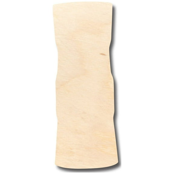 Unfinished Wood Blank Tiki Head Shape - Craft - up to 46" DIY 3" / 1/8"