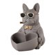 thumbnail image 2 of Figura de bulldog francés, cuenco para guardar llaves, escultura de resina, plato ligero para dulces Marrón, 2 of 9