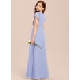 thumbnail image 4 of Drtj A-line Scoop Floor-Length Chiffon Flower Girl Dress Junior Bridesmaid Dress 2-14T, 4 of 6