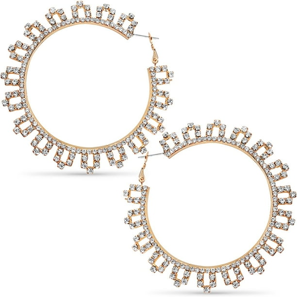 large rhinestone hoops