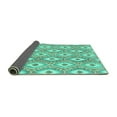 thumbnail image 2 of Ahgly Company Indoor Rectangle Abstract Turquoise Blue Modern Area Rugs, 8' x 12', 2 of 4