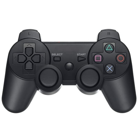 InSassy Wireless Bluetooth Game Controller (Black) for Sony PlayStation PS3