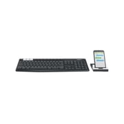 Logitech K375s Multi-Device Wireless Keyboard and Stand Combo 920-008165 Black Bluetooth Wireless K375s Multi-Device Wireless Keyboard and Stand Combo