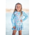thumbnail image 2 of Millie Loves Lily Girls Mint Mermaid Rashquard With Skirty Bottom and Shorts, Big Girls Size 5, 3-pcs, UPF 50+, 2 of 5