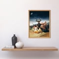 thumbnail image 2 of Francisco Goya 1798 Witches Sabbath Painting Goat and Coven in Fantasy Landscape Art Print Framed Poster Wall Decor 12x16 inch, 2 of 5