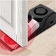 thumbnail image 2 of Alarma de parada de puerta con sirena de 120 dB, tipo de montaje en suelo, cuña de seguridad de goma para puerta para el hogar, viajes, paquete de 4, negro, 2 of 5