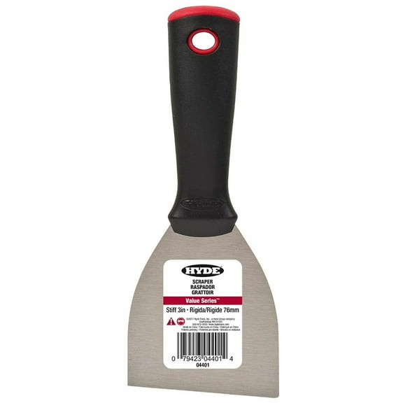 Hyde Putty Knife,Stiff,3",Carbon Steel 04401