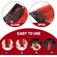 thumbnail image 3 of LAICAIW Rallonges de Cheveux Colorées de 22 Pouces, Postiche Lisse, Mèches de Fête Multicolores à Clipser, Rallonges de Cheveux Synthétiques (10 Pcs Rouge), 3 of 6