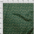 thumbnail image 2 of oneOone Silk Tabby Teal Green Fabric Leaves & Flower Sewing Material Print Fabric By The Yard 42 Inch Wide, 2 of 4