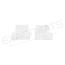 ExactMats - Premium Clear Overlay Floor Mats, Made In USA - Fits Honda Civic 2012-2015 / Coupe / 2 Rear Mats