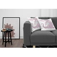 thumbnail image 3 of Ambesonne Dragon Throw Pillow Cover 2 Pack, Cartoon Sitting on Creature, 24", Grey Pink White, 3 of 5