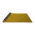 thumbnail image 2 of Ahgly Company Indoor Round Oriental Yellow Industrial Area Rugs, 5' Round, 2 of 4