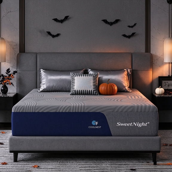 Sweetnight 13 inch King Size Mattress Cooling Gel Memory Foam Mattresses in a Box,CertiPUR-US Certified,Medium