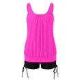 thumbnail image 6 of DHFJKG Womens Tummy Control Tankini Swimsuits Solid Color Bathing Suit Scoop Neck Two Piece Swimwear With Shorts Stylish Beachwear, 6 of 6