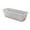 Grey & White, variant on AYYUFE Vegetable Planter Large Capacity Shatterproof Impact Resistance Smooth Edge Drain Hole Design Rectangular Flower Pot Windowsill Planter Box Garden Supplies