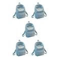 thumbnail image 2 of relayinert Cloth Lightweight And Practical Shoulder Bag For Everyday Practical Gifts Spacious School Backpack light blue 5Set, 2 of 6