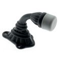 thumbnail image 1 of Idh by St. Simons 13200-019 Solid Brass Ribbon & Reed Crane Door Stop, Matte Black, 1 of 1