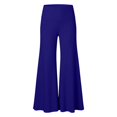 thumbnail image 5 of Women's High Waist Flowy Yoga Pants With Sensation Loose Fit Wide Leg Trousers For Fitness/Blue/4XL, 5 of 5
